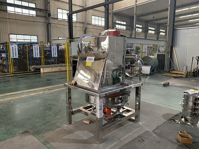 Real Photo of Mirror Polished Stainless Steel Dust-Free Loading Station - Corrosion-Resistant for Contamination-Free Material Loading