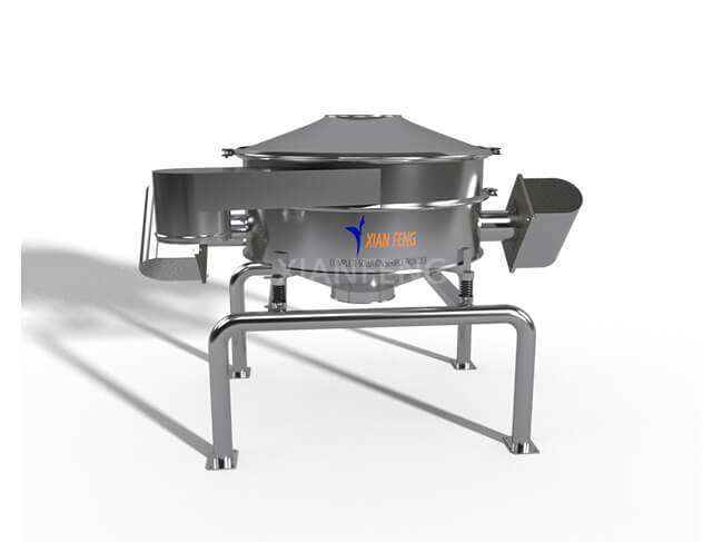 3D Render of Industrial Flour Sifter Machine - High-Efficiency Sieving Equipment for Wheat Flour Processing