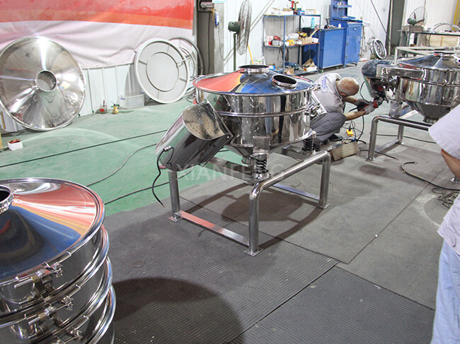 Real Photo of Explosion-Proof Industrial Flour Sifter - Food-Grade Equipment for Safe Wheat Flour Sieving