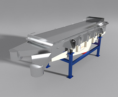 Single-layer linear vibrating screen