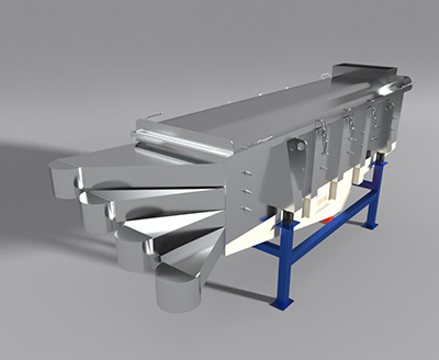 Three-layer linear vibrating screen