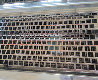 Punch plate square hole vibrating screen mesh