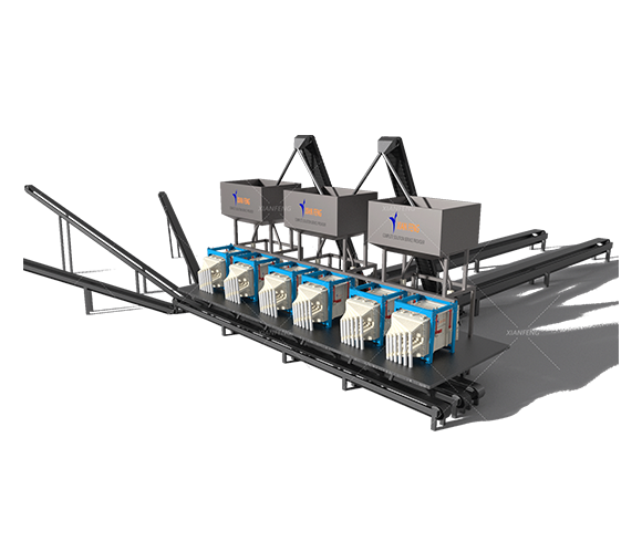 Screening quartz sand production line