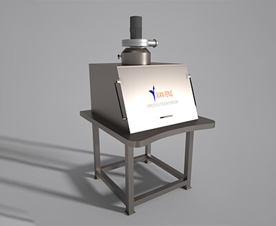 Surface sandblasting dust-free feeding station