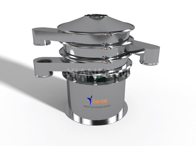 Circular Vibrating Screen 3D Rendering - Industrial High-Efficiency Circular Vibrating Screen for food/Pharmaceutical
