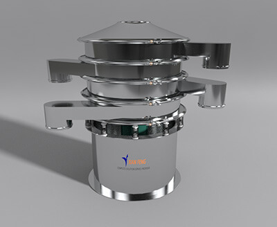 Three-layer vibrating screen