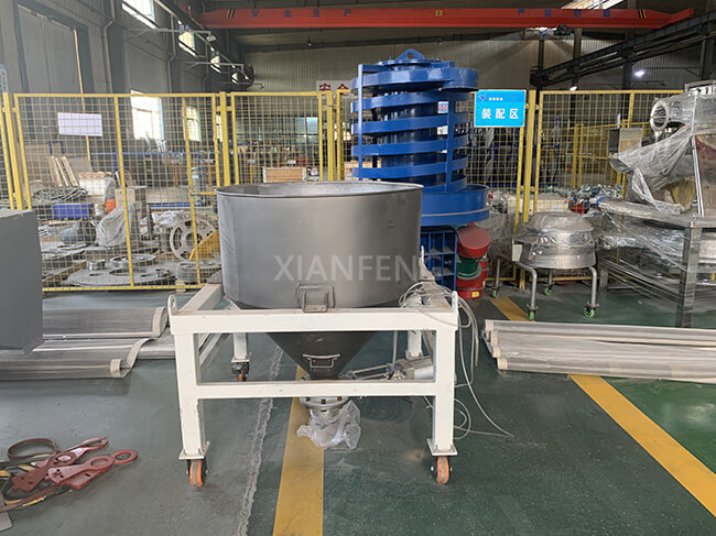 Real Photo of Mobile Material Bin - Portable Silo for Temporary & Flexible Bulk Material Storage