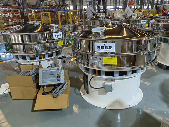 Ultrasonic Vibrating Screen - Stainless Steel Material-Contact Parts Real Image for Pharmaceutical/Food Grade Sieving