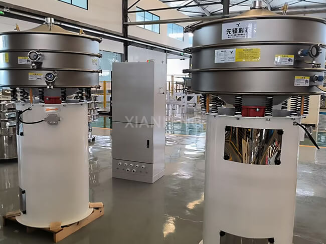 Ultrasonic Vibrating Screen with PLC Control - Real Image for Automated Pharmaceutical/Food Powder Sieving Lines