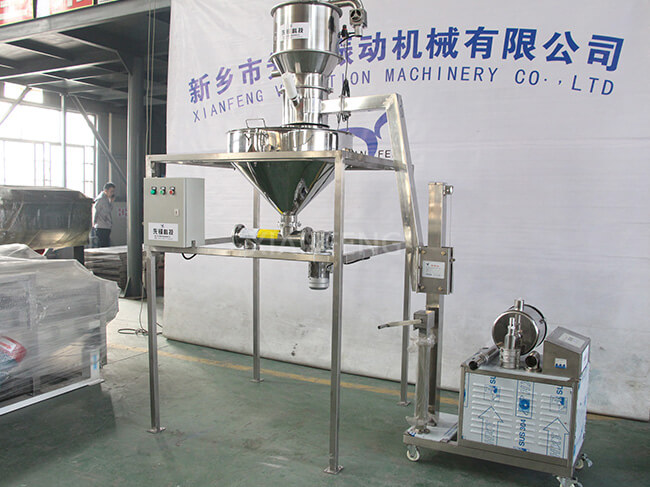 Vacuum Conveyor Real Shot - Equipped with Hopper for Dust-Free Material Storing & Stable Feeding