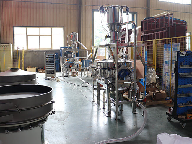 Vacuum Conveyor Real Shot - Metal Pipe Interconnection for Closed & Long-Distance Powder/Granule Transfer