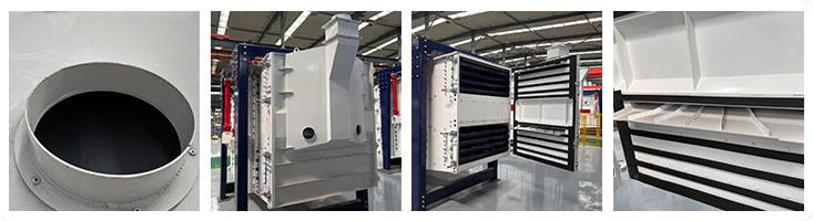 Feed inlet and distribution