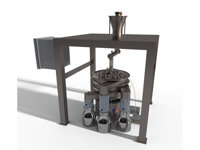 Inert Gas Protected Vibrating Screen 3D Rendering - Explosion-Proof Sieving for Flammable/Oxidizable Materials
