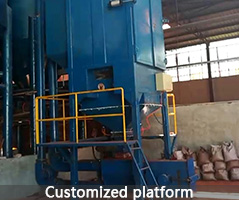 Can customize a platform for personnel to operate - accessories for ton package unpacking machines