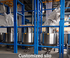 Customization of material silos for storing materials - customized accessories for ton pack unpacking machines
