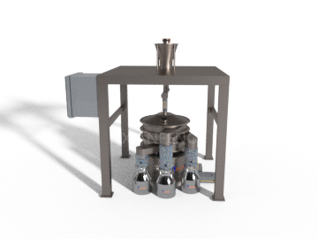 Metal powder vibrating screen