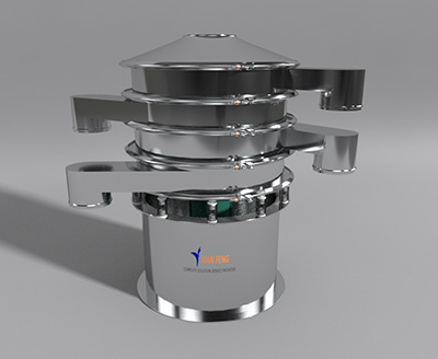 Three-layer ultrasonic vibrating screen