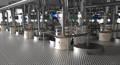 Lithium battery material production line