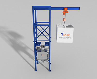 Carbon steel material ton bag unloading station