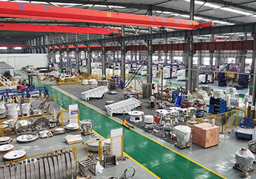Aerial View of Vibrating Screen Assembly Area - Manufacturing Workshop of Vibrating Screen Factory