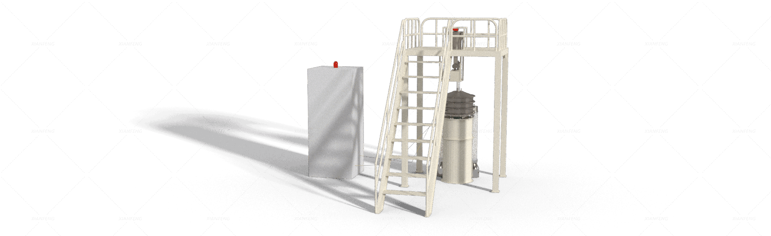 Metal powder vibrating screen