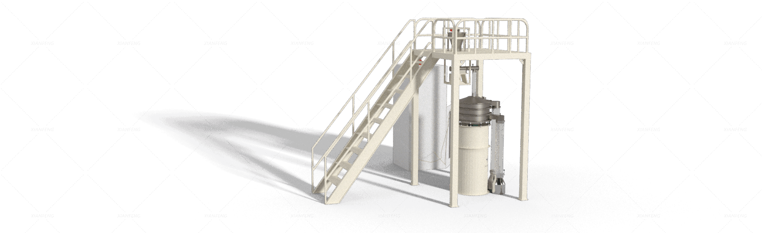 Metal powder vibrating screen