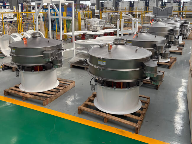 Metal powder vibrating screen