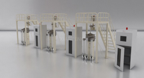Metal powder production line