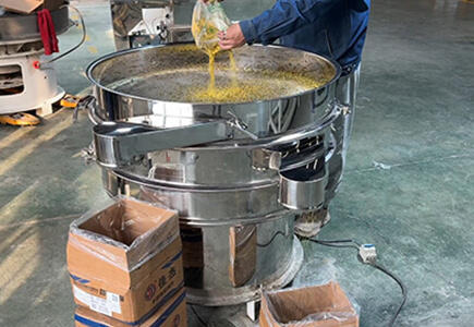 Vibro sifter for grain